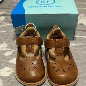 Stride Rite Tan Kids Dress Shoes